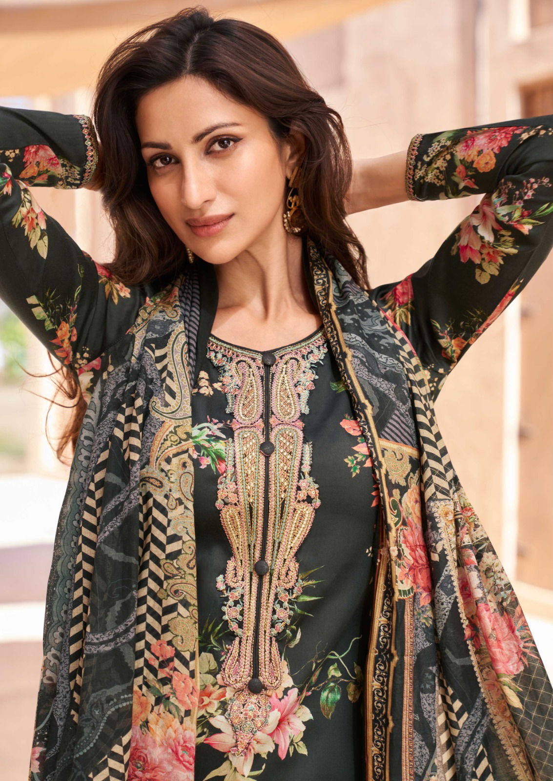 Aarke By The Hermitage Shop Viscose Lawn Digital Printed Dress Material Wholesale Shop In Surat